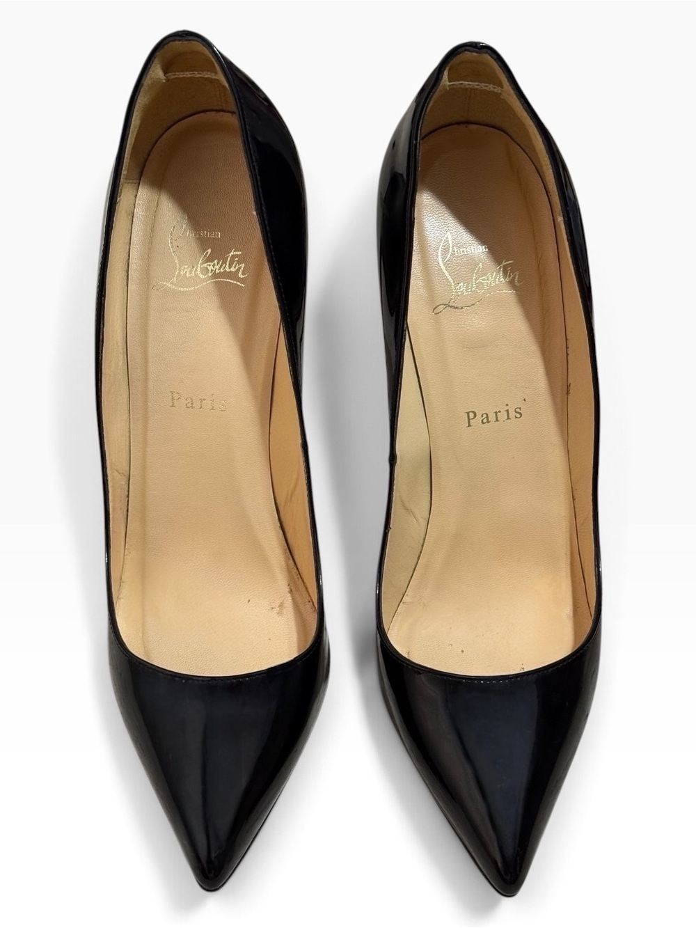 Christian Louboutin Black Patent Leather Pumps – Size 39